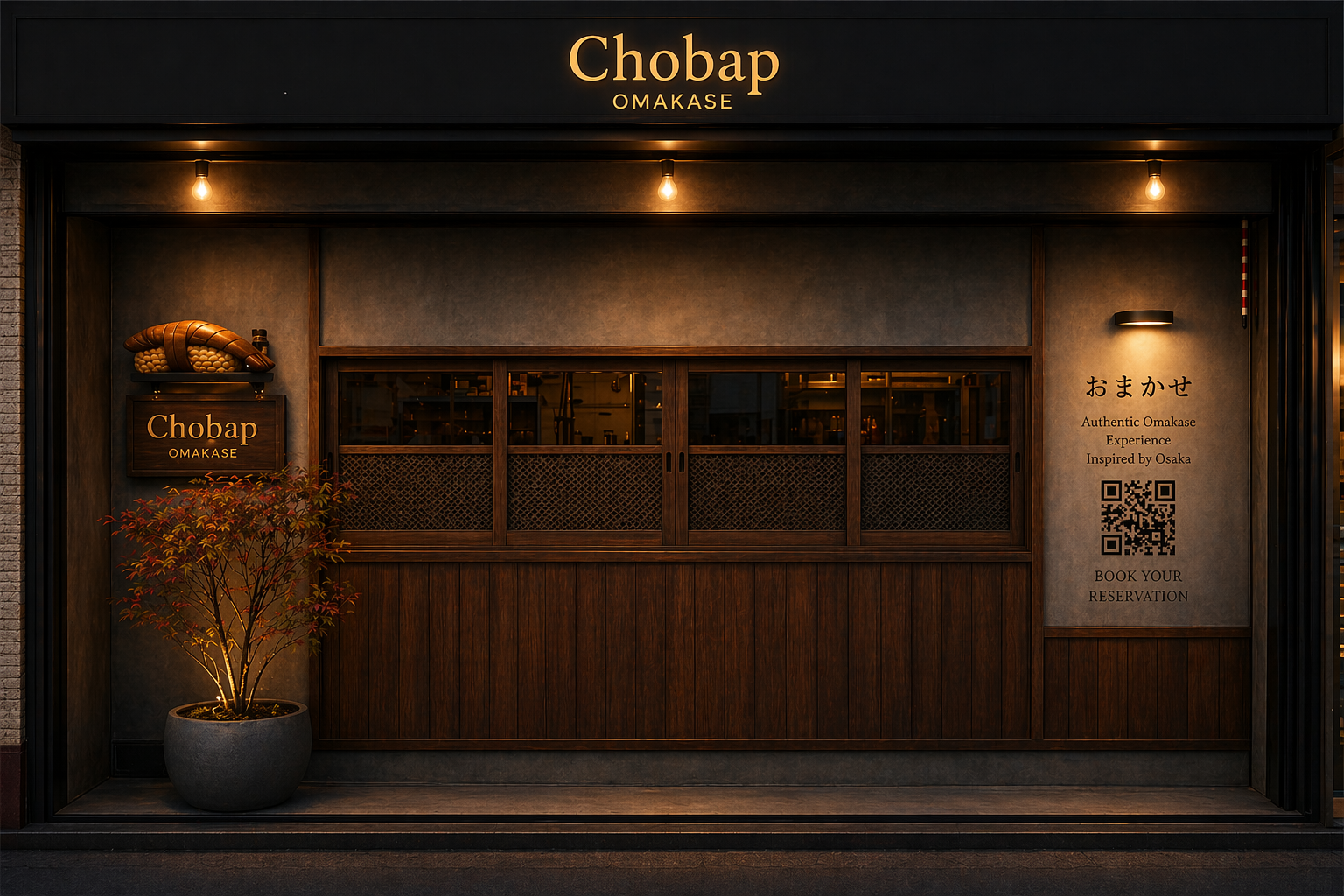 Chobap Sushi Bar counter